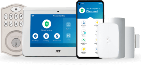 ADT Smart Home package with keypad, command panel, app and more