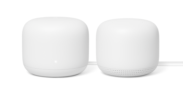 Google Nest Wifi router and point