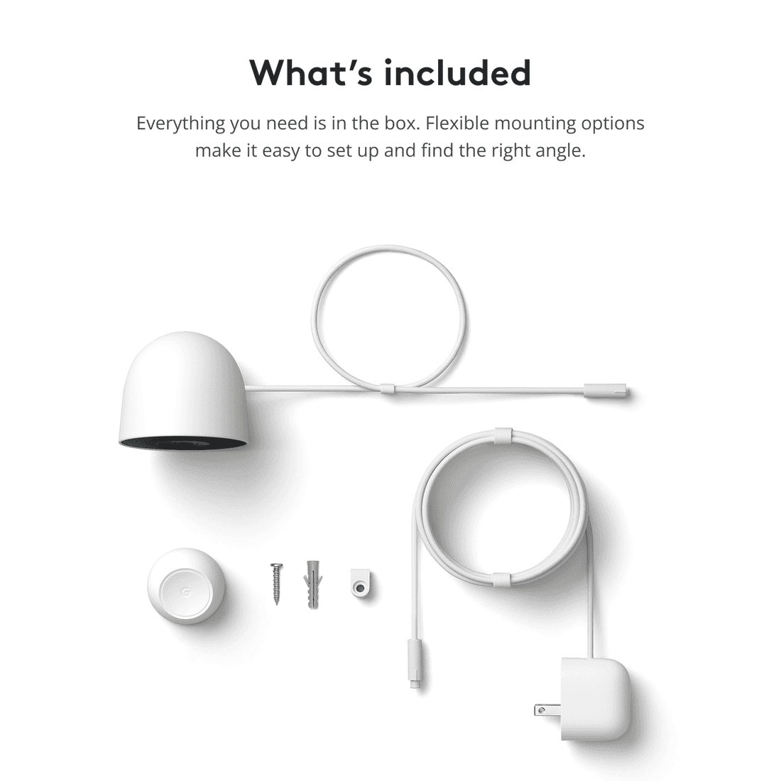 Google Nest Cam ホワイト 本体と付属品 ADT | ADT Home Security Program
