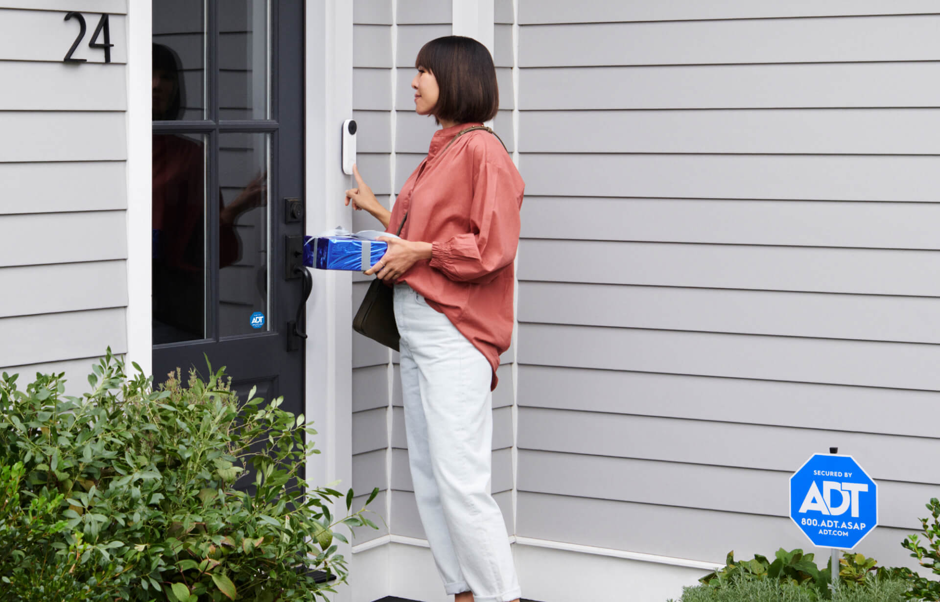 adt blue outdoor camera installation